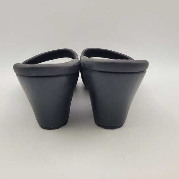 Crocs Sassari Women's Size 9 Wedge Slide Sandals Black - Picture 9 of 11